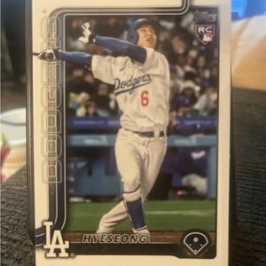 Topps Dodgers Hyeseong Rookie Card - White/Blue